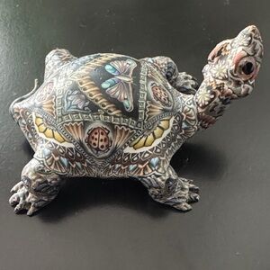 Mini Clay Turtle Sculpture by Artist Jon Stuart Anderson FIMO